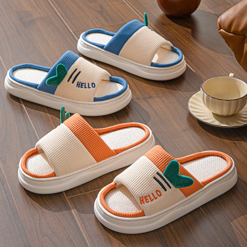 Home Textile - Nieuwe stijl linnen pantoffels voor dames,