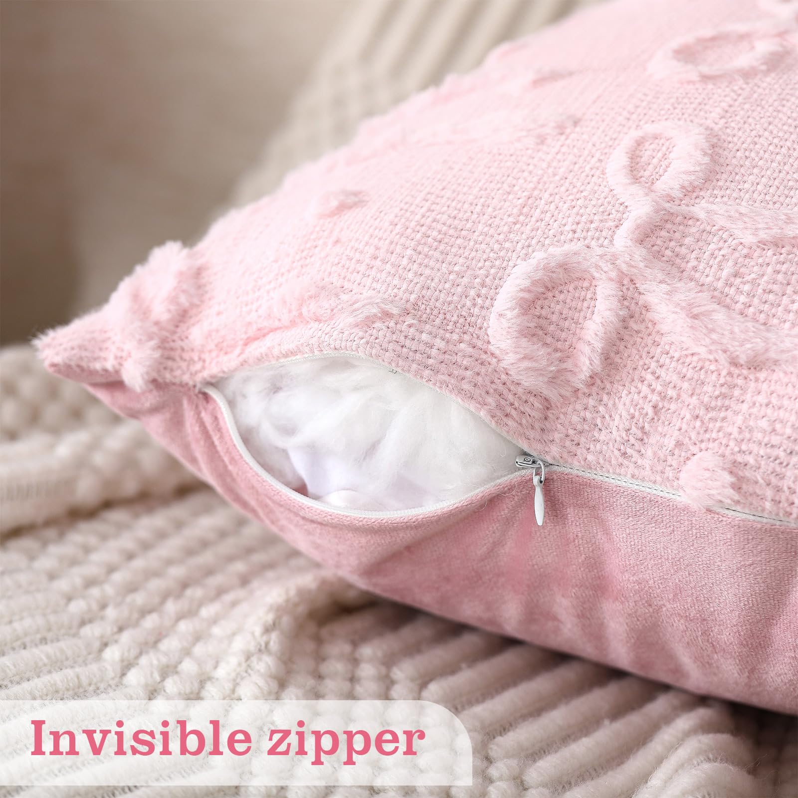 Roze Strik Sierkussen Covers 1 - Pillow Insert 18X18 recensie en prijs